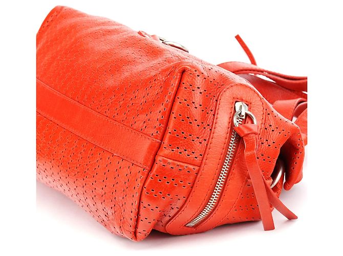 Chloé Borsa Kerala in pelle traforata rossa - vista 12