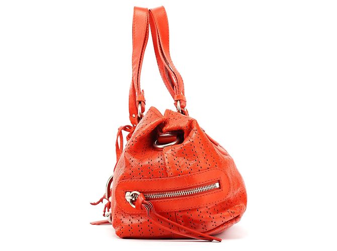 Chloé Borsa Kerala in pelle traforata rossa - vista 2
