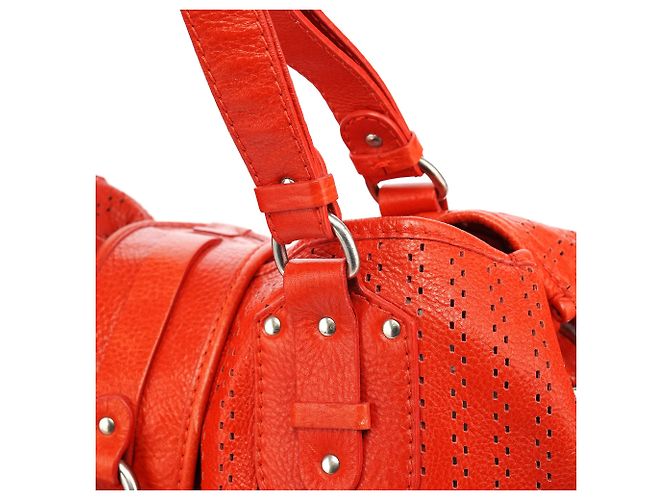 Chloé Borsa Kerala in pelle traforata rossa - vista 8