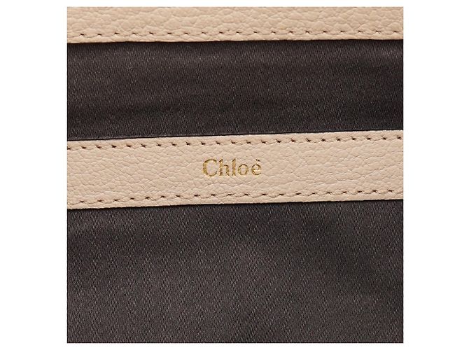 Chloé Borsa Tote 2-Way in vitello beige - vista 15