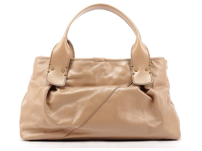Marc Jacobs Borsa Tote Irina borchiata in pelle beige - vista 3