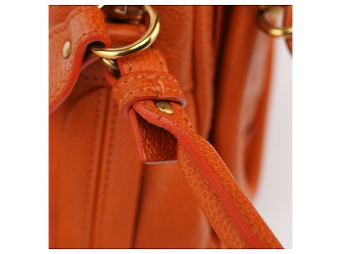 Chloé Borsa a tracolla 2-Way Paraty in pelle arancione - vista 10