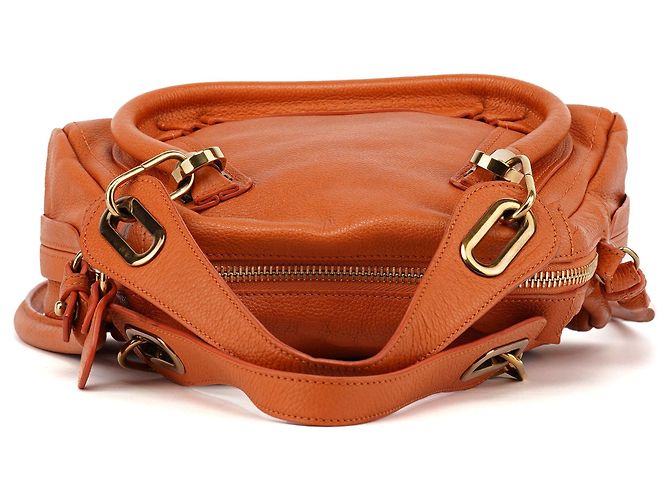 Chloé Borsa a tracolla 2-Way Paraty in pelle arancione - vista 5