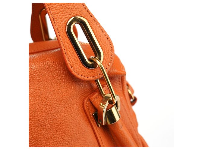 Chloé Borsa a tracolla 2-Way Paraty in pelle arancione - vista 7