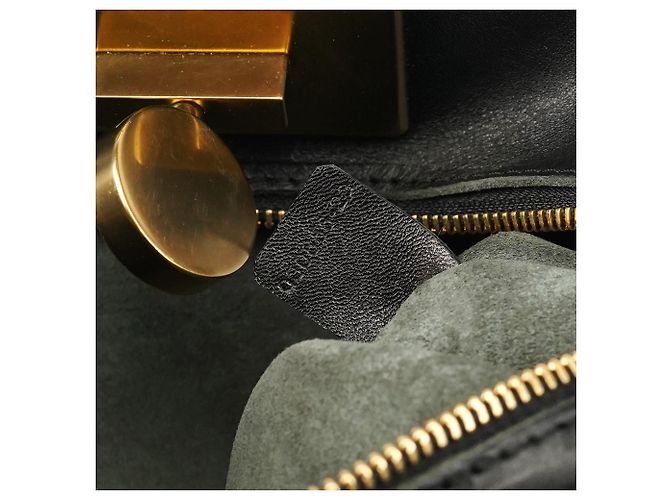 Chloé Borsa Tote in pelle verniciata nera - vista 15