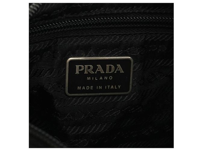 Prada Borsa a tracolla B8370 Black Tessuto Plex Nylon - vista 11