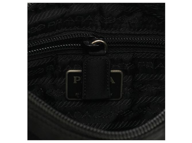 Prada Borsa a tracolla B8370 Black Tessuto Plex Nylon - vista 12