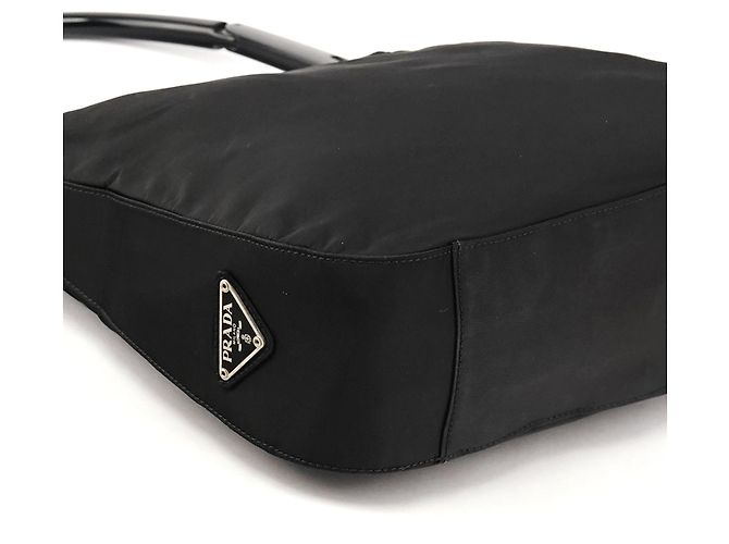 Prada Borsa a tracolla B8370 Black Tessuto Plex Nylon - vista 8