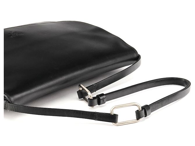 Prada Borsa a tracolla Vitello Metal in pelle di vitello nera - vista 11