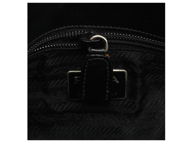 Prada Borsa a tracolla Vitello Metal in pelle di vitello nera - vista 13