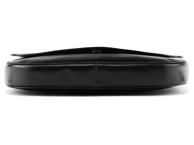 Prada Borsa a tracolla Vitello Metal in pelle di vitello nera - vista 5