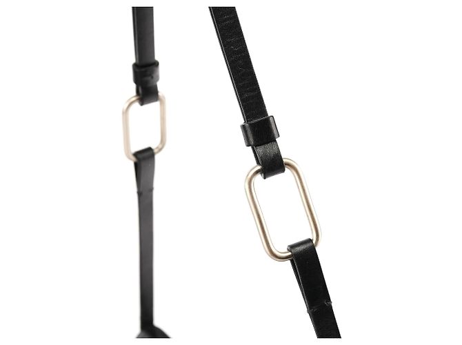 Prada Borsa a tracolla Vitello Metal in pelle di vitello nera - vista 7