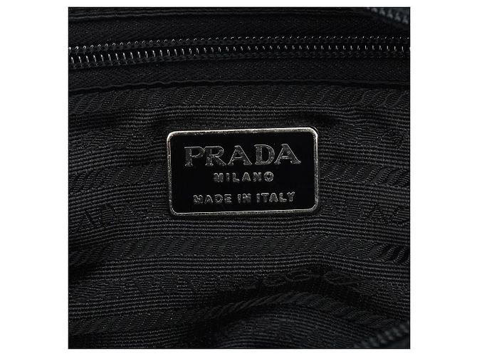 Prada Borsa a tracolla con catena Swing in nylon Tessuto nero 1996 - vista 14
