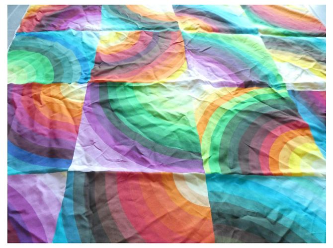 Hermès Carré Marcelina 90x90 en seda multicolor - vista 4