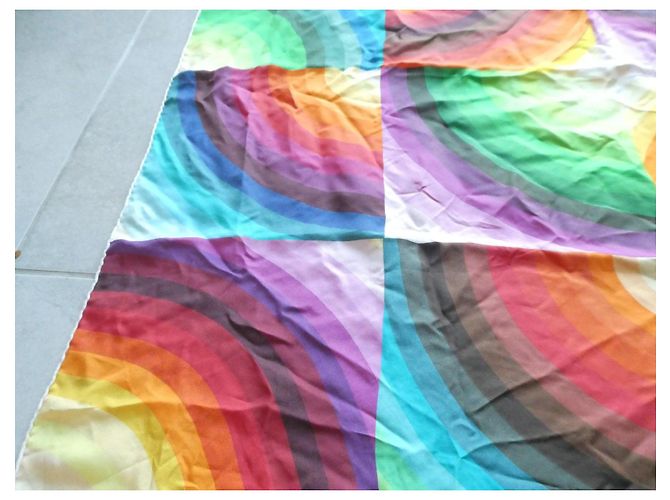 Hermès Carré Marcelina 90x90 en seda multicolor - vista 5