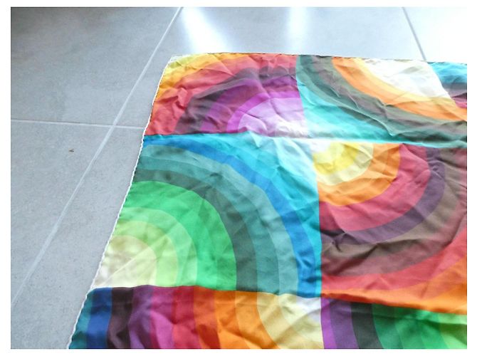Hermès Carré Marcelina 90x90 en seda multicolor - vista 6