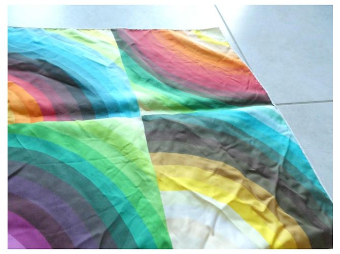 Hermès Carré Marcelina 90x90 en seda multicolor - vista 8