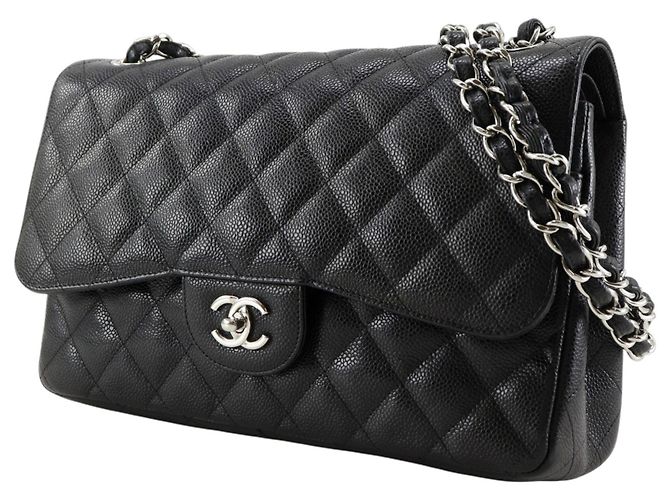 Chanel Timeless - Classic Double Flap Leather Jumbo - vista 2