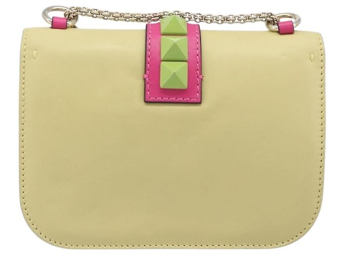 Valentino Garavani Glam Lock Covered Studs Leather Small - vista 2
