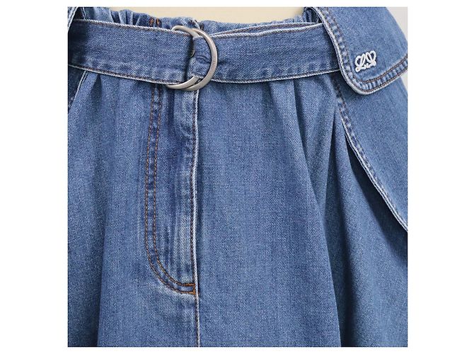 Minifalda cargo con cinturón de denim azul Loewe - vista 4
