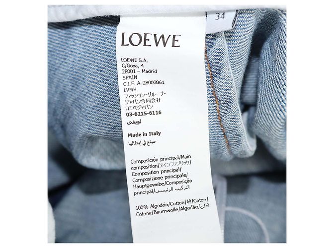 Minifalda cargo con cinturón de denim azul Loewe - vista 6