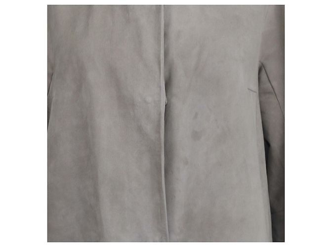 Autre Marque Giacca lunga in camoscio beige S'Max Mara - vista 4