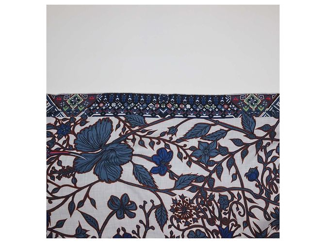 Hermès Hermes Multicolor Cashmere Silk Le Jaguar Et Le Colibri Shawl - vista 7