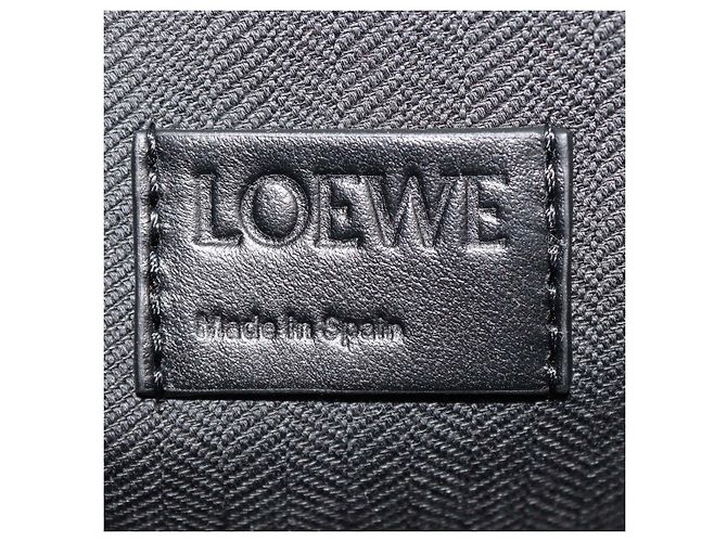 Necessaire Puzzle Fold in pelle nera Loewe - vista 4