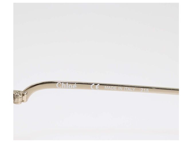 Chloé Chloe Gold,Light Blue Gradient Carlina Round Sunglasses - vista 6