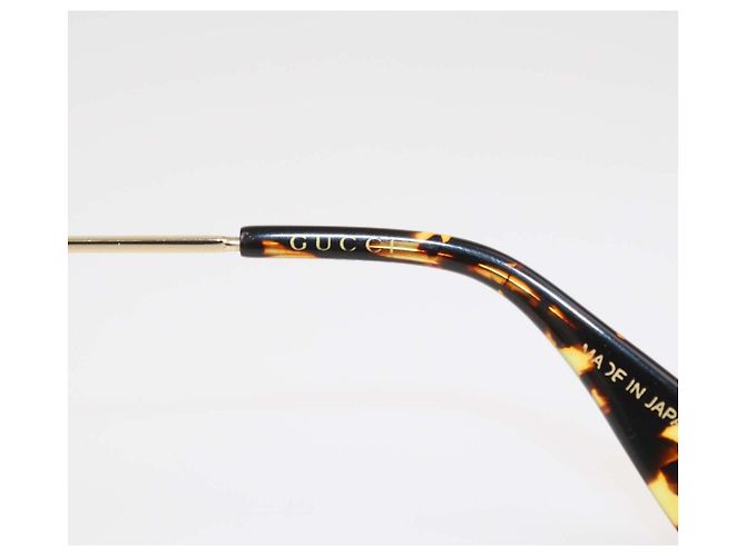 Gucci Occhiali da sole oversized sfumati Oro, Nero - vista 6