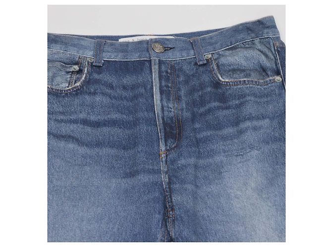 Rag & Bone Pantalones Straight Leg de Denim Suave Azul - vista 4
