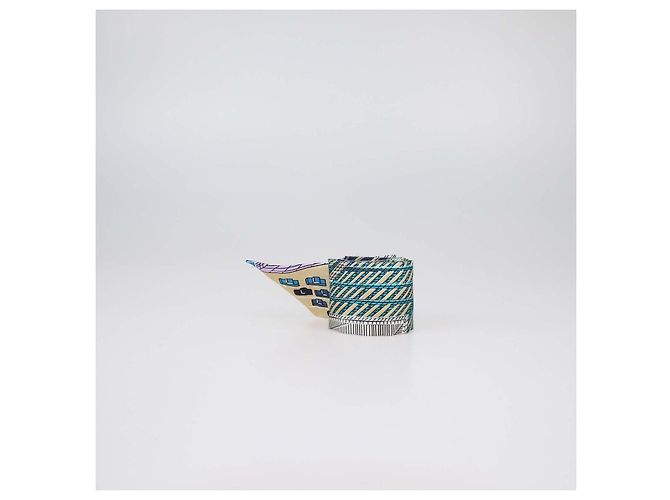 Hermès Hermes Multicolor Silk Pantin City Print Twilly - vista 4