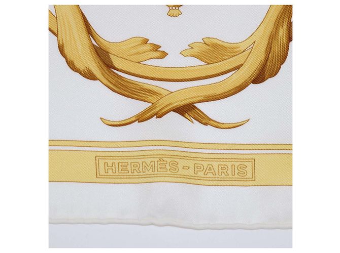 Hermès Hermes Multicolor Silk Couronnes Print Scarf 90 Seidentuch - Ansicht 4