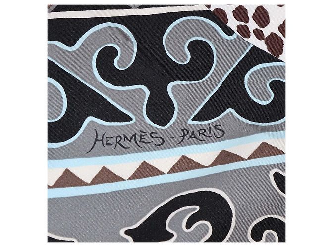 Hermès Foulard Hermes Multicolor Silk Appaloosa des Steppes 90 - vista 3