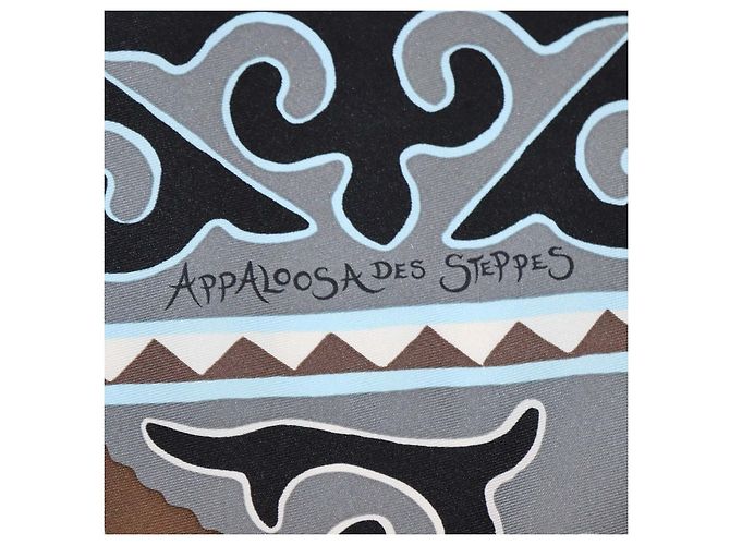 Hermès Foulard Hermes Multicolor Silk Appaloosa des Steppes 90 - vista 4