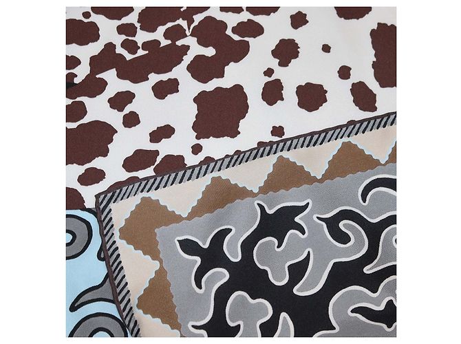 Hermès Foulard Hermes Multicolor Silk Appaloosa des Steppes 90 - vista 7