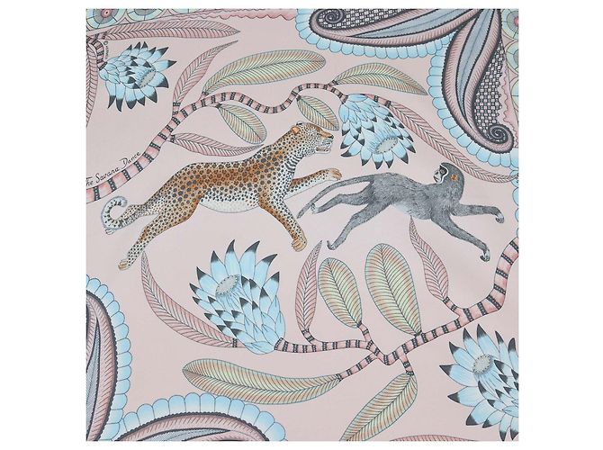 Hermès Lenço de bolso Hermes Multicolor Silk The Savana Dance - vista 3