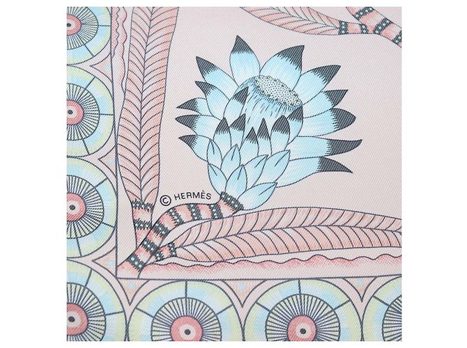 Hermès Lenço de bolso Hermes Multicolor Silk The Savana Dance - vista 5