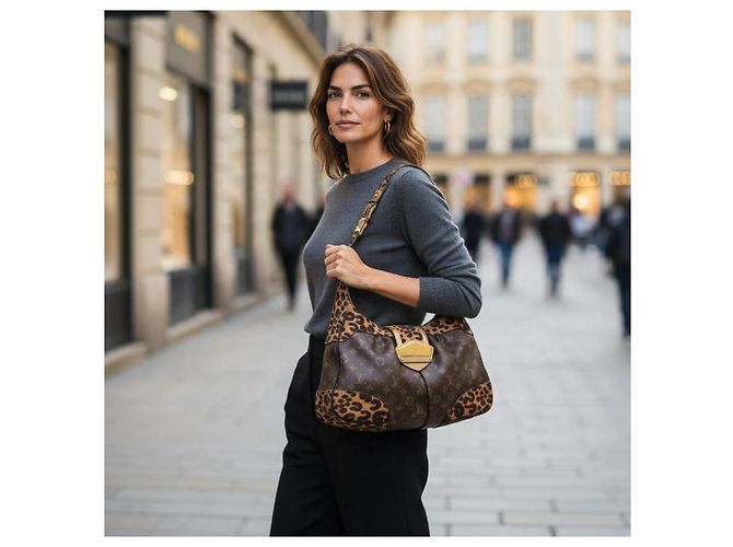 Borsa Hobo Louis Vuitton Stephen Sprouse Leopard Polly Monogram M95282 - vista 2