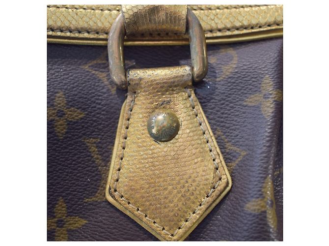 Louis Vuitton Stephen Sprouse Borsa Duffle Monogram Leopard - Oro Metallizzato - vista 12