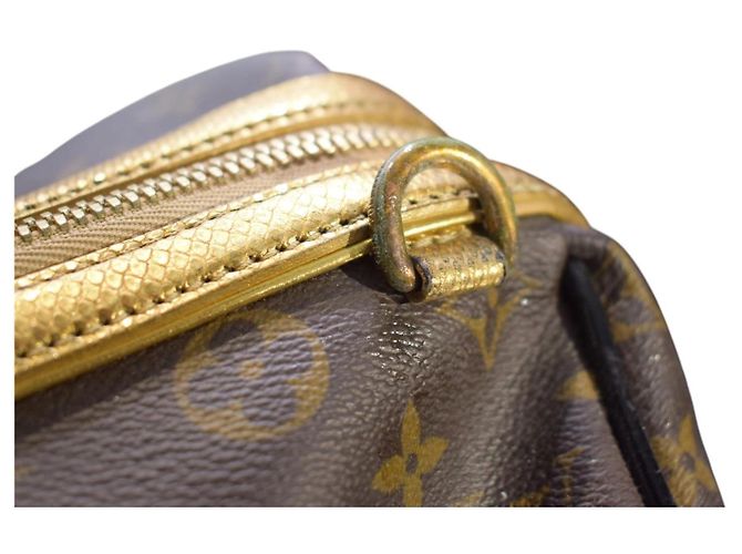 Louis Vuitton Stephen Sprouse Borsa Duffle Monogram Leopard - Oro Metallizzato - vista 13