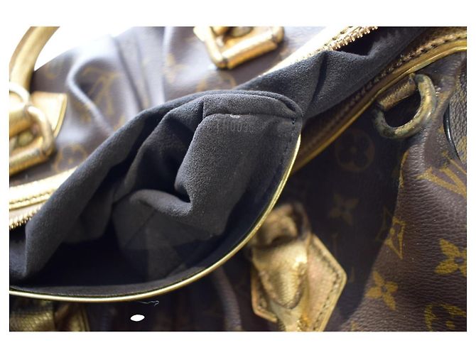 Louis Vuitton Stephen Sprouse Borsa Duffle Monogram Leopard - Oro Metallizzato - vista 16