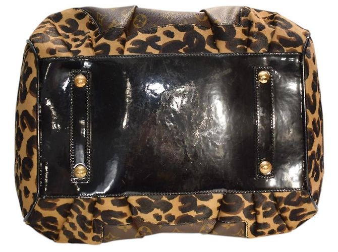 Louis Vuitton Stephen Sprouse Borsa Duffle Monogram Leopard - Oro Metallizzato - vista 7