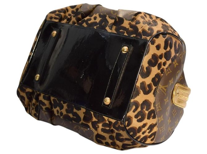 Louis Vuitton Stephen Sprouse Borsa Duffle Monogram Leopard - Oro Metallizzato - vista 8