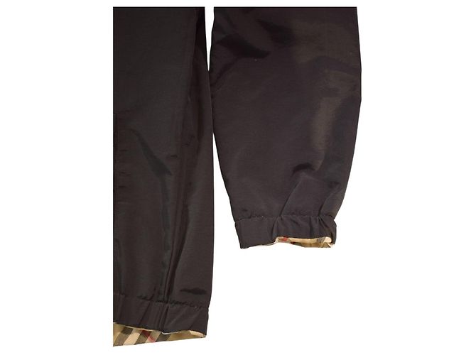 Burberry Giacca Antivento Reversibile Nova Check e Nero - vista 15