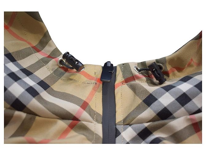 Burberry Giacca Antivento Reversibile Nova Check e Nero - vista 17