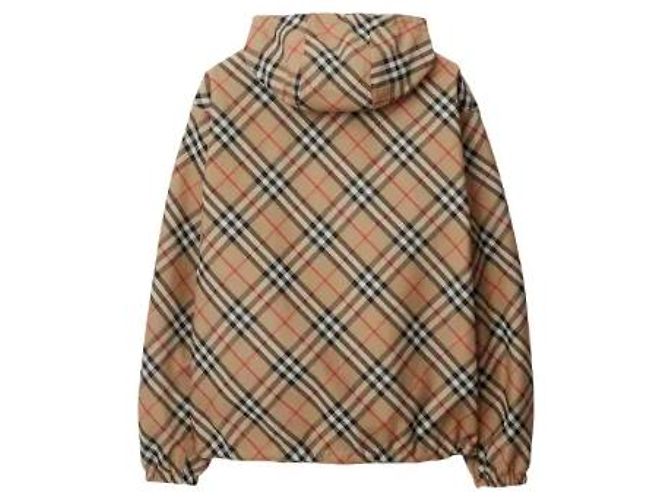 Burberry Giacca Antivento Reversibile Nova Check e Nero - vista 3