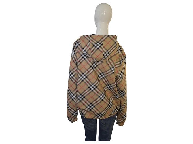 Burberry Giacca Antivento Reversibile Nova Check e Nero - vista 9