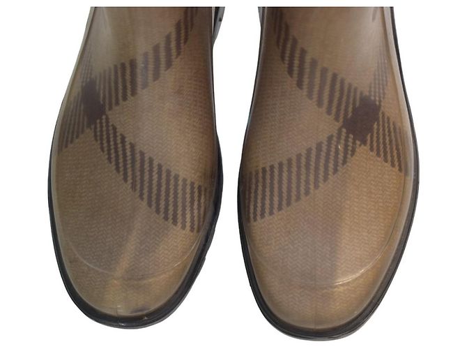 Stivali antipioggia Burberry Nova Check Beige EU 37 - vista 14