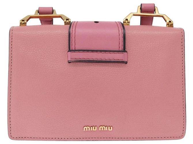 Miu Miu Madras Crystal Flap Leather Small - vista 2